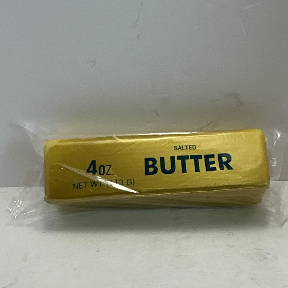 Gold Colored 4oz Salted Butter Stick Squishy Fidget Toy For Stress Relief